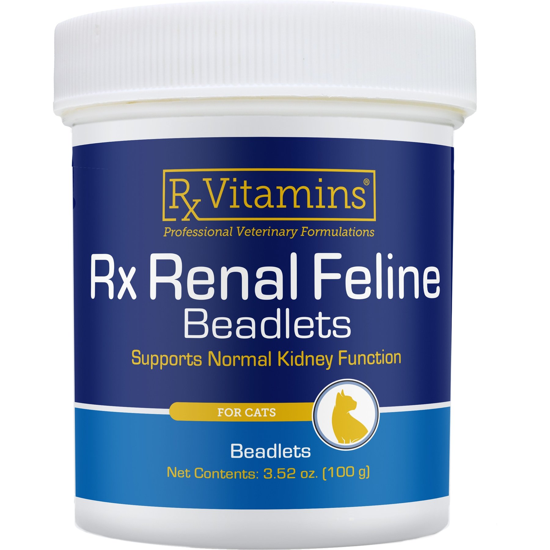 Rx Vitamins Rx Renal Beadlets Kidney Supplement for Cats, 100-g jar