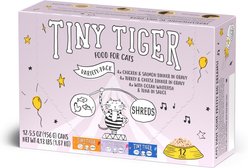 Tiny Tiger Savory Shreds In Gravy Variety Pack Canned Cat Food, 5.5-oz can, case of 12