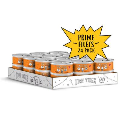 Show full view: Tiny Tiger Prime Filets Chicken Dinner in Gravy Canned Cat Food, 5.5-oz can, case of 24 slide 3 of 11