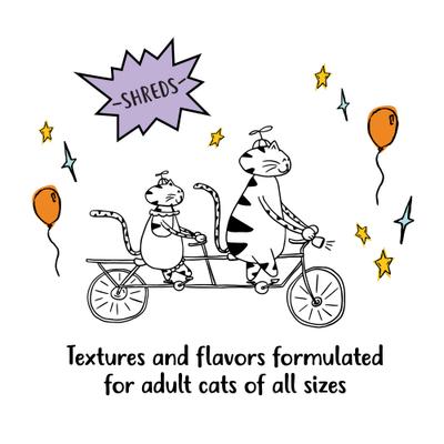 Show full view: Tiny Tiger Shreds Turkey & Cheese Dinner in Gravy Canned Cat Food, 5.5-oz can, case of 24 slide 8 of 11