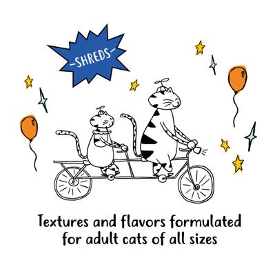 Show full view: Tiny Tiger Shreds with Ocean Whitefish & Tuna in Sauce Canned Cat Food, 5.5-oz can, case of 24 slide 8 of 11