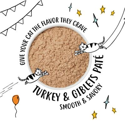 Show full view: Tiny Tiger Pate Turkey & Giblets Dinner Canned Cat Food, 5.5-oz can, case of 24 slide 5 of 11