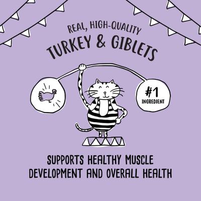 Show full view: Tiny Tiger Pate Turkey & Giblets Dinner Canned Cat Food, 5.5-oz can, case of 24 slide 6 of 11