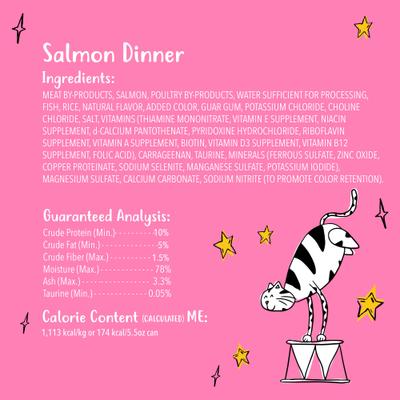 Show full view: Tiny Tiger Pate Salmon Dinner Canned Cat Food, 5.5-oz can, case of 24 slide 9 of 11