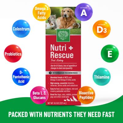 Show full view: Small Pet Select Nutri-Rescue Liquid Small Pet Supplement, 8-fl oz bottle slide 5 of 8