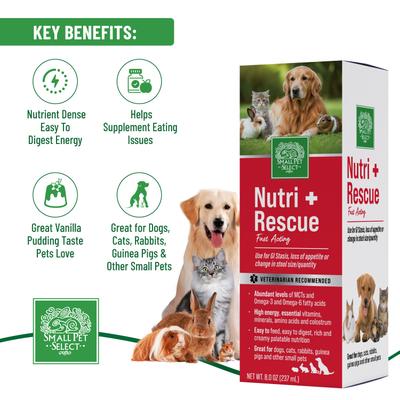 Show full view: Small Pet Select Nutri-Rescue Liquid Small Pet Supplement, 8-fl oz bottle slide 4 of 8