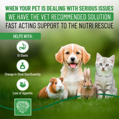 Show full view: Small Pet Select Nutri-Rescue Liquid Small Pet Supplement, 8-fl oz bottle slide 3 of 8