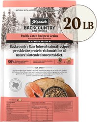 Merrick Backcountry Chicken-Free Raw Infused Pacific Catch Recipe with Healthy Grains Dry Dog Food, 20-lb bag slide 2 of 8