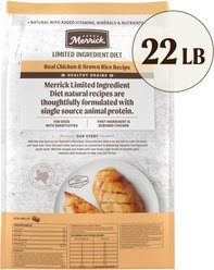 Merrick Limited Ingredient Diet Dry Dog Food Real Chicken & Brown Rice Recipe with Healthy Grains, 22-lb bag slide 2 of 9