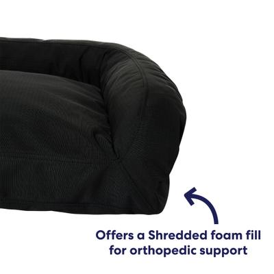 Show full view: Frisco Orthopedic Durable Couch Dog & Cat Bed, Black, Medium slide 5 of 10