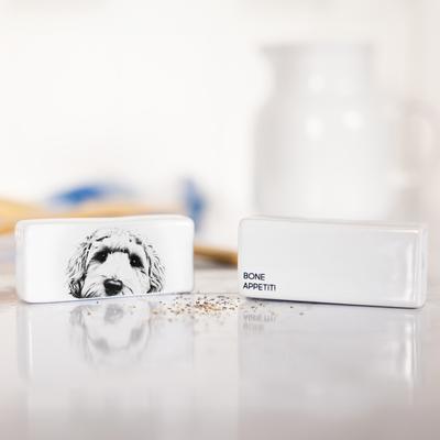 Show full view: Pavilion Bone Appetit! Salt & Pepper Shaker Set slide 2 of 3