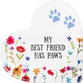 Pavilion My Best Friend Has Paws Heart Plaque, 3.5-in