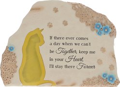 Pavilion Solar Cat Memorial Garden Stone, 7 x 5-in