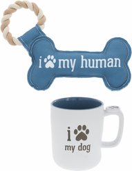 Pavilion My Dog/My Human Coffee Mug & Dog Toy Set