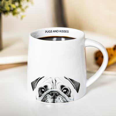 Show full view: Pavilion Pugs & Kisses Coffee Mug, 17-oz slide 2 of 3