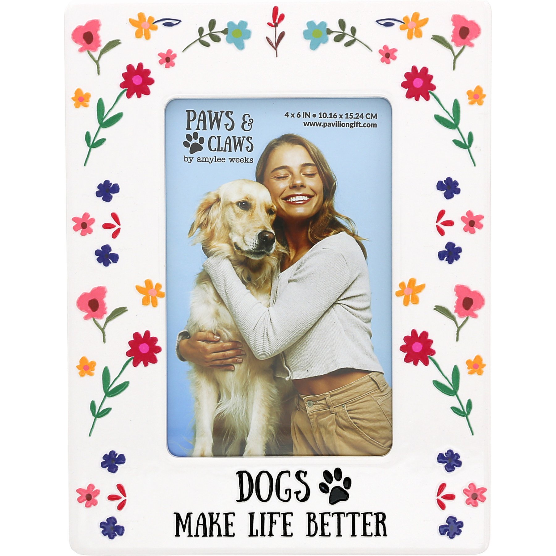 Pavilion Dogs Make Life Better Frame, 6.25 x 8.25-in