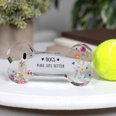 Show full view: Pavilion Dogs Make Life Better Plaque, 5.5-in slide 2 of 3