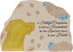 Pavilion Solar Dog Memorial Garden Stone, 7 x 5-in