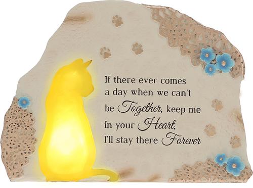 Show full view: Pavilion Solar Cat Memorial Garden Stone, 7 x 5-in slide 3 of 3