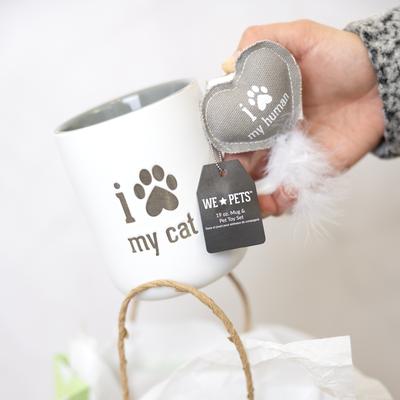 Show full view: Pavilion My Cat/My Human Coffee Mug & Cat Toy Set slide 3 of 3