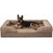 Show in main carousel: JOEJOY Orthopedic Waterproof, Egg-Crate Foam Puppy, Dog & Cat Couch Bed with Washable Removable Cover, Brown, X-Large: 42 x 32 x 7-in slide 1 of 9