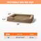 Show in main carousel: JOEJOY Orthopedic Waterproof, Egg-Crate Foam Puppy, Dog & Cat Couch Bed with Washable Removable Cover, Brown, Medium: 28 x 23 x 7-in slide 8 of 9