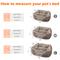Show in main carousel: JOEJOY Rectangle Washable Orthopedic Soft Calming Furniture Style Sofa Puppy, Dog & Cat Bed with Anti-Slip Bottom, Beige, Medium: 25 x 21 x 8-in slide 7 of 8