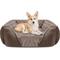 Show in main carousel: JOEJOY Rectangle Washable Orthopedic Soft Calming Furniture Style Sofa Puppy, Dog & Cat Bed with Anti-Slip Bottom, Beige, Large: 30 x 24 x 9-in slide 1 of 8