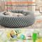 Show in main carousel: JOEJOY Washable Anti Slip Bottom, Calming Donut Puppy, Dog & Cat Bed with Removable Zipper Cover, Grey, 36 x 36 x 10-in slide 4 of 7