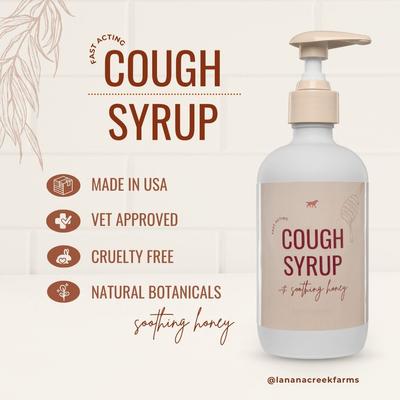 Show full view: Lanana Creek Farms Cough Syrup for Dogs, 7.7-fl oz bottle slide 5 of 6