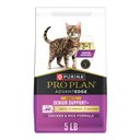 Purina Pro Plan AdvantEDGE Senior Support Plus Adult 7+ Chicken & Rice Formula Dry Cat Food, 5-lb bag
