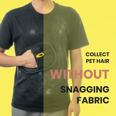 Show full view: Delomo Electrostatic Reusable Pet Hair Remover Glove, Gray, 9.1 x 6.5 x 0.9-in slide 4 of 8