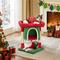 Show in main carousel: Yaheetech 2-Level 23.5-in Plush Cat Tree & Condo, Red/Green slide 1 of 8