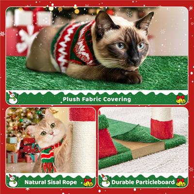 Show full view: Yaheetech Cat Scratching Tree, 54-in, Red/Green slide 6 of 10