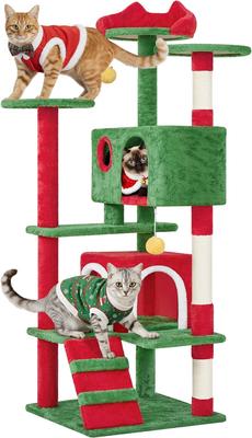 Show full view: Yaheetech Cat Scratching Tree, 54-in, Red/Green slide 3 of 10