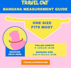 Travel Cat Groovy Style Cat Bandana slide 2 of 5