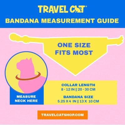 Show full view: Travel Cat Groovy Style Cat Bandana slide 6 of 6
