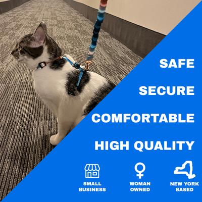 Show full view: Travel Cat The Day Tripper H-Style Adjustable Cat Harness & Leash Set, Watercolors slide 4 of 6