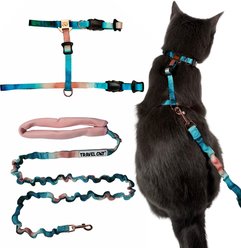 Travel Cat The Day Tripper H-Style Adjustable Cat Harness & Leash Set, Watercolors slide 1 of 5
