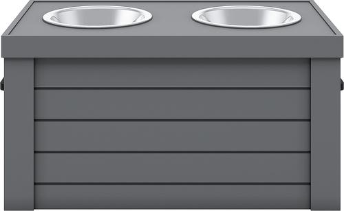 Show full view: New Age Pet ECOFLEX Piedmont Raised Dog Bowl Feeder, Grey, 6-cup slide 5 of 10