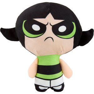 Buckle-Down Powerpuff Girls Buttercup Full Body Pose Squeaky Plush Dog Toy, Green, 8.5 x 8-in