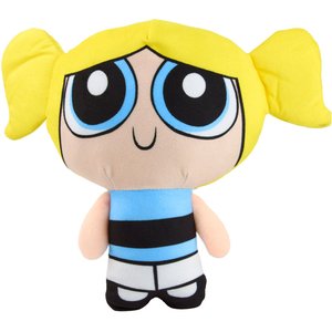 Buckle-Down Powerpuff Girls Bubbles Full Body Pose Squeaky Plush Dog Toy, Blue, 9 x 8-in