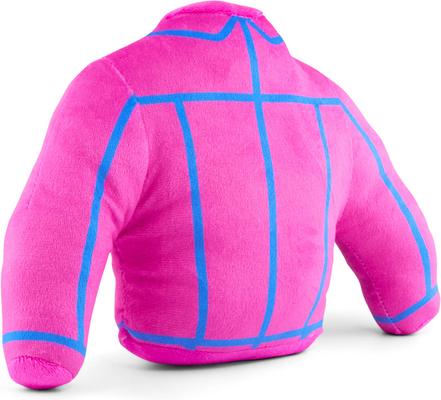 Show full view: Buckle-Down Mattel Barbie Jacket Replica Squeaky Plush Dog Toy, Pink Blue, 10.5 x 8-in slide 2 of 5