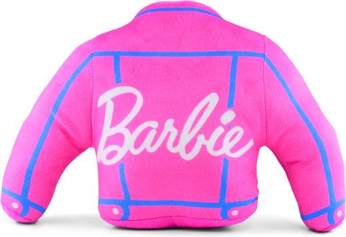 Show full view: Buckle-Down Mattel Barbie Jacket Replica Squeaky Plush Dog Toy, Pink Blue, 10.5 x 8-in slide 3 of 5