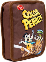 Buckle-Down The Flintstones Cocoa Pebbles Fred & Barney Cereal Box Replica Squeaky Plush Dog Toy, Brown, 6 x 5.5-in slide 2 of 5