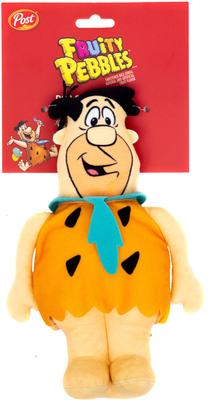 Show full view: Buckle-Down Cocoa Pebbles The Flintstones Fred Full Body Pose Squeaky Plush Dog Toy, Orange, 8.75 x 5.5-in slide 4 of 5