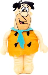 Buckle-Down Cocoa Pebbles The Flintstones Fred Full Body Pose Squeaky Plush Dog Toy, Orange, 8.75 x 5.5-in