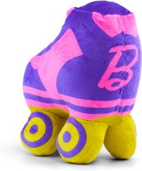 Buckle-Down Mattel Barbie Roller Skate Replica Squeaky Plush Dog Toy, Pink Blue, 7 x 7.5-in slide 2 of 5
