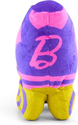 Show full view: Buckle-Down Mattel Barbie Roller Skate Replica Squeaky Plush Dog Toy, Pink Blue, 7 x 7.5-in slide 3 of 5