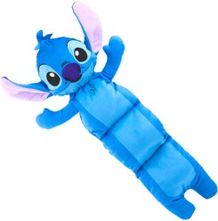Buckle-Down Disney Lilo & Stitch Stitch Multi Squeaker Arms Up Pose Squeaky Plush Dog Toy, Blue, 8 x 17-in
